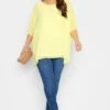 YOURS LONDON Curve Yellow Cape Top