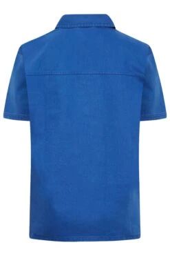 YOURS Curve Cobalt Blue Denim Shirt -Saga Dresses Shop 30c6d76b 5848 45 120751 Y