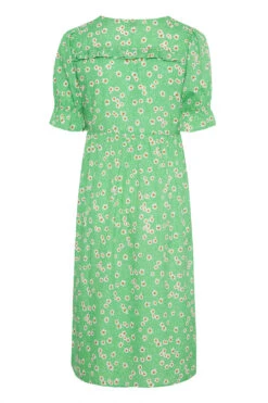 YOURS Curve Green Daisy Print Frill Sleeve Wrap Dress 12 YOURS Curve Green Daisy Print Frill Sleeve Wrap Dress -Saga Dresses Shop 32a290f6 bad3 42 137159 Y