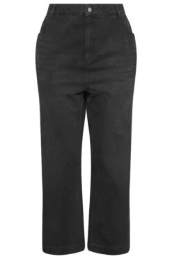 YOURS Curve Black Wide Leg Jeans 6 YOURS Curve Black Wide Leg Jeans -Saga Dresses Shop 32adfd11 2642 41 142852R F