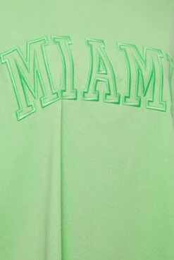 YOURS Curve 2 PACK White & Green 'Miami' Tunic T-Shirts -Saga Dresses Shop 338425e2 789f 4e 320771 Z