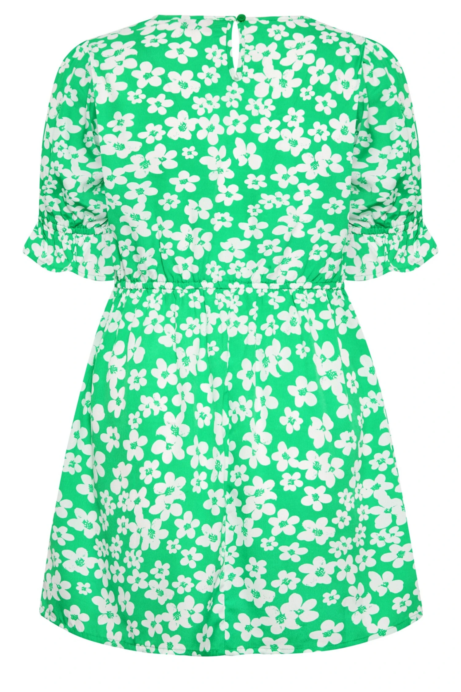 YOURS Curve Green Floral Peplum Top 6 YOURS Curve Green Floral Peplum Top - Image 6