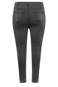 YOURS Curve Black Embellished Knee Stretch GRACE Jeggings -Saga Dresses Shop 34fdca64 952d 4f 143082 Y