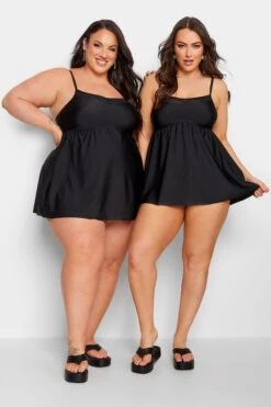 YOURS Curve Black Mesh Panel Tummy Control Swim Dress 15 YOURS Curve Black Mesh Panel Tummy Control Swim Dress -Saga Dresses Shop 37d1ac87 aaa5 4e 150210 E