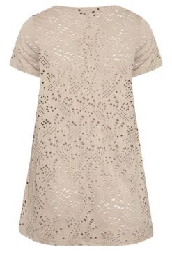 YOURS Curve 2 PACK Khaki Green Broderie Swing Tops -Saga Dresses Shop 3820f9e3 827f 48 321028 Y