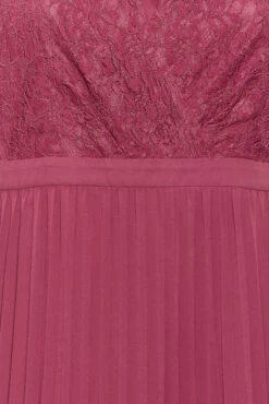 YOURS LONDON Curve Burgundy Red Lace Puff Sleeve Pleated Maxi Dress 9 YOURS LONDON Curve Burgundy Red Lace Puff Sleeve Pleated Maxi Dress -Saga Dresses Shop 38b98d15 83ea 43 161904 Z