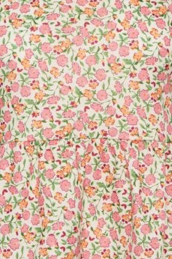 YOURS PETITE Curve Pink Ditsy Floral Peplum Top -Saga Dresses Shop 38d06eca ad06 48 174526 Z