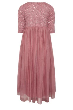 LUXE Curve Dark Pink Sequin Hand Embellished Maxi Dress 11 LUXE Curve Dark Pink Sequin Hand Embellished Maxi Dress -Saga Dresses Shop 398e8be4 fa47 45 161986 Y