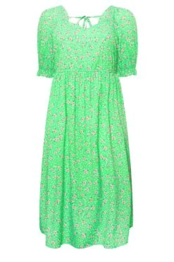 LIMITED COLLECTION Curve Green Floral Print Sweetheart Dress 12 LIMITED COLLECTION Curve Green Floral Print Sweetheart Dress -Saga Dresses Shop 39c97055 de5a 4a 215678 X