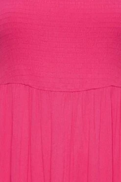 YOURS Curve Hot Pink Shirred Strappy Sundress -Saga Dresses Shop 3b03507e 19e9 46 137430 Z