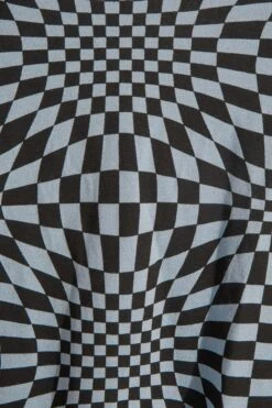 LIMITED COLLECTION Curve Blue Checkerboard Print Strap Detail Cami Top -Saga Dresses Shop 3c9574af 9c49 4d 214643 Z