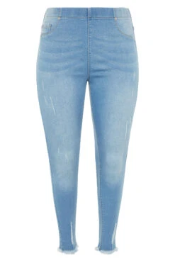 YOURS FOR GOOD Curve Light Blue Cat Scratch Stretch JENNY Jeggings -Saga Dresses Shop 3cf1af14 a027 46 142649 F
