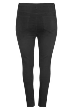 YOURS Curve Black Ripped Skinny Stretch AVA Jeans -Saga Dresses Shop 3eabf19e 6cc9 49 142409 BK