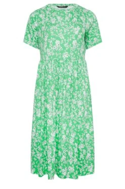 YOURS Curve Bright Green Ditsy Floral Smock Dress 12 YOURS Curve Bright Green Ditsy Floral Smock Dress -Saga Dresses Shop 40216c65 e5bd 49 302232 X