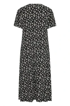 LIMITED COLLECTION Curve Black Daisy Pleat Front Maxi Dress -Saga Dresses Shop 404fe564 383f 4e 214475 Y