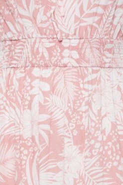 YOURS Curve Pink Tropical Print Bardot Maxi Dress 9 YOURS Curve Pink Tropical Print Bardot Maxi Dress -Saga Dresses Shop 40dfb641 ff15 42 137325 Z