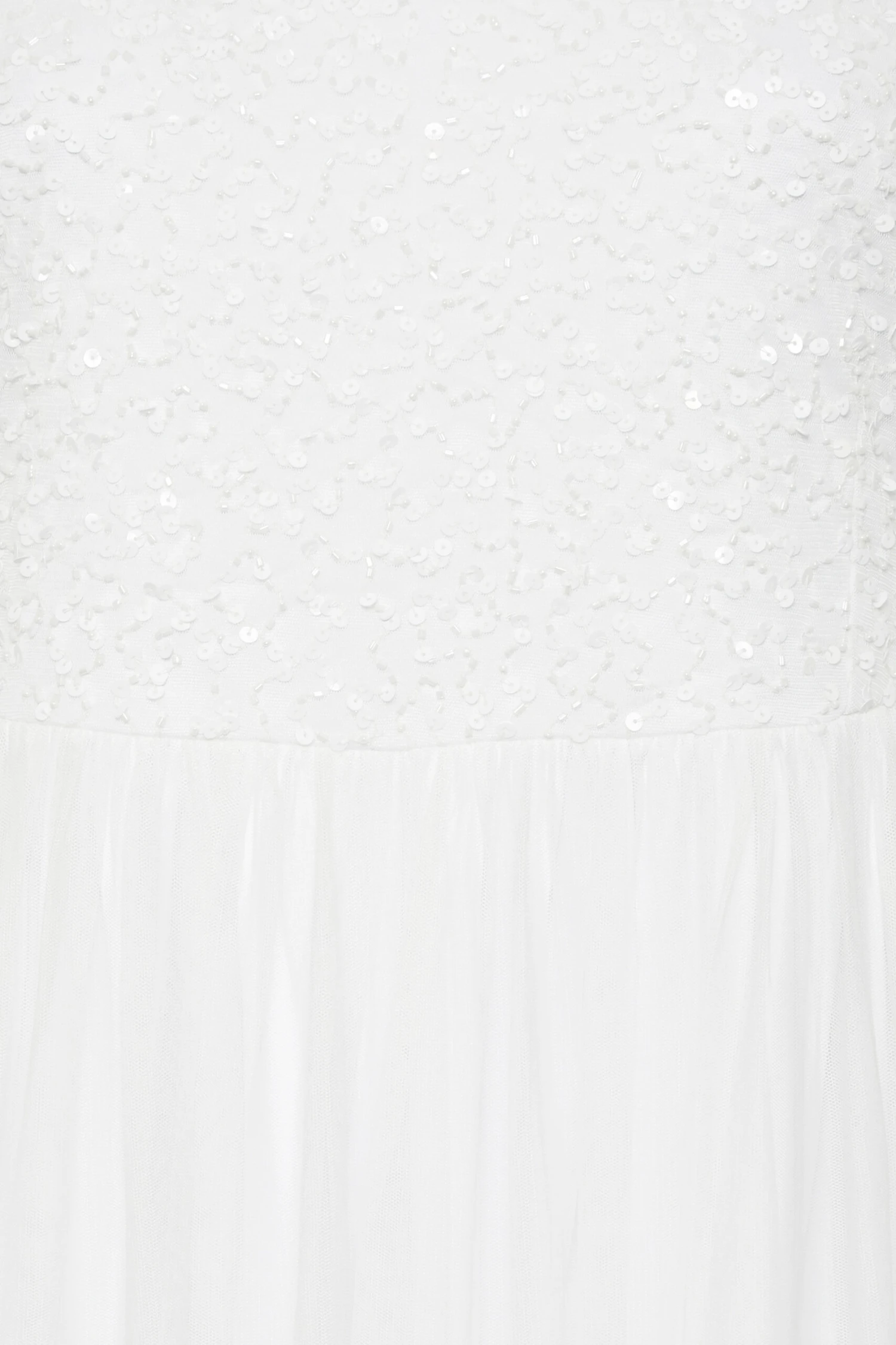 LUXE Curve White Sequin Hand Embellished Bridal Maxi Dress 4 LUXE Curve White Sequin Hand Embellished Bridal Maxi Dress - Image 4