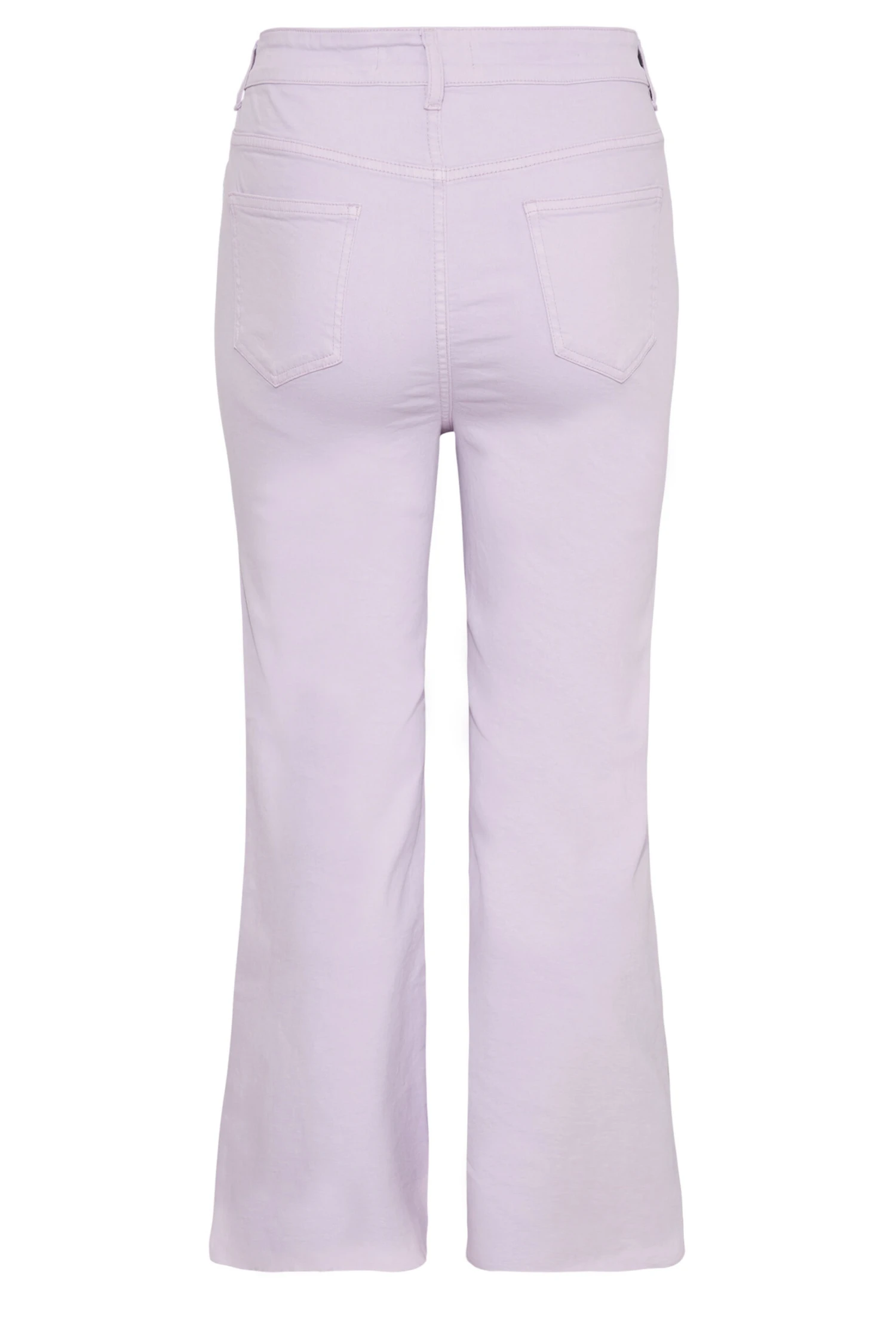 YOURS Curve Lilac Purple Stretch Wide Leg Jeans 3 YOURS Curve Lilac Purple Stretch Wide Leg Jeans - Image 3