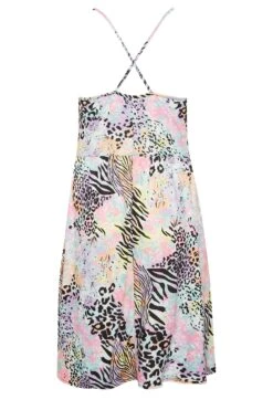 LIMITED COLLECTION Curve Pink Mixed Print Ring Front Midi Dress 11 LIMITED COLLECTION Curve Pink Mixed Print Ring Front Midi Dress -Saga Dresses Shop 43dbf643 e7a8 43 215708 Y