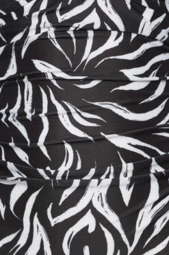 YOURS Curve Black Animal Print Buckle Tummy Control Swimsuit -Saga Dresses Shop 454db74f fae6 4b 150273 Z