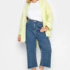 YOURS Curve Blue Stretch Cropped Jeans