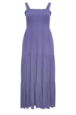 YOURS Curve Purple Shirred Strappy Sundress 10 YOURS Curve Purple Shirred Strappy Sundress -Saga Dresses Shop 46db1fd3 a818 46 137569 X