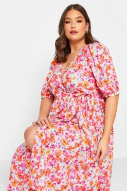 LIMITED COLLECTION Curve Purple Floral Wrap Midaxi Dress 10 LIMITED COLLECTION Curve Purple Floral Wrap Midaxi Dress -Saga Dresses Shop 492fbc75 192b 4b 215506 D