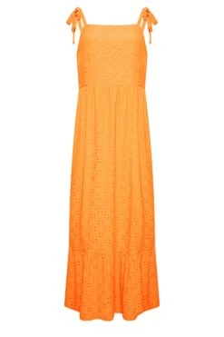 YOURS Curve Bright Orange Broderie Anglaise Maxi Dress 10 YOURS Curve Bright Orange Broderie Anglaise Maxi Dress -Saga Dresses Shop 497cd27a ce3e 4c 137536 X