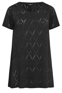 YOURS 2 PACK Curve Black & White Broderie Anglaise Swing Tops -Saga Dresses Shop 49c136d4 483c 40 321084 X1