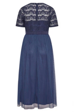 YOURS LONDON Curve Navy Blue Lace Chiffon Maxi Dress -Saga Dresses Shop 49f89fca d83d 45 161007 BK