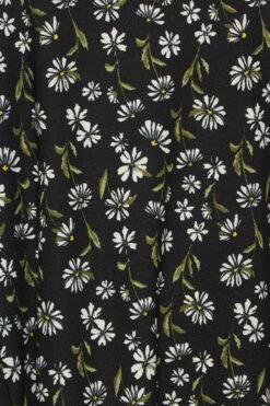 YOURS Curve Black Daisy Print Drape Pocket Mini Dress 9 YOURS Curve Black Daisy Print Drape Pocket Mini Dress -Saga Dresses Shop 4aaef5b3 8dcc 4f 301908 Z