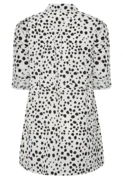 YOURS Curve White Dalmatian Print Utility Tunic Shirt 11 YOURS Curve White Dalmatian Print Utility Tunic Shirt -Saga Dresses Shop 516a8629 6894 46 131937 Y