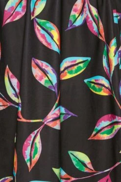 YOURS Curve Black Tropical Print Frill Swimdress 10 YOURS Curve Black Tropical Print Frill Swimdress -Saga Dresses Shop 51f1acfe eddf 46 150304 Z