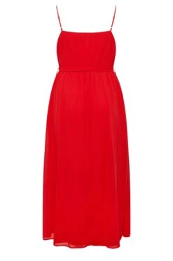 YOURS LONDON Curve Red Ruffle Wrap Dress -Saga Dresses Shop 51f8a423 406d 4f 161888 YR