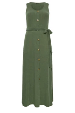 YOURS Curve Green Button Through Sleeveless Maxi Dress 10 YOURS Curve Green Button Through Sleeveless Maxi Dress -Saga Dresses Shop 54d41082 45b2 47 137542 X