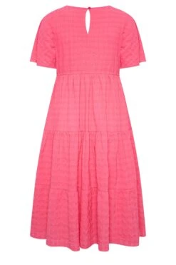 LIMITED COLLECTION Curve Hot Pink Textured Tiered Smock Dress 13 LIMITED COLLECTION Curve Hot Pink Textured Tiered Smock Dress -Saga Dresses Shop 54f41149 da4b 4f 215542 Y
