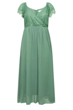 YOURS LONDON Curve Green Lace Detail Wrap Maxi Dress 10 YOURS LONDON Curve Green Lace Detail Wrap Maxi Dress -Saga Dresses Shop 572366a3 2bd3 4e 161895 X