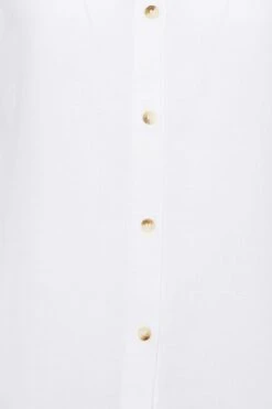 YOURS PETITE Curve White Linen Blend Shirt 9 YOURS PETITE Curve White Linen Blend Shirt -Saga Dresses Shop 5744359a 792e 40 174428 Z