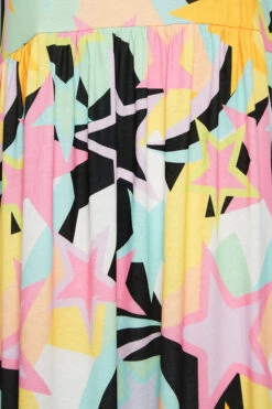 LIMITED COLLECTION Curve Black & Pink Star Print Midaxi Smock Dress -Saga Dresses Shop 5794e9f5 55e3 44 215705 Z