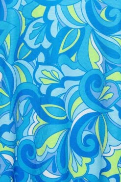 LIMITED COLLECTION Curve Blue Abstract Print Strappy Cami Top -Saga Dresses Shop 5a7f5980 4b77 41 215765 Z