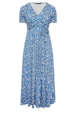 YOURS Curve Blue Ditsy Print Maxi Dress -Saga Dresses Shop 5aead9c2 aabc 48 302060 X