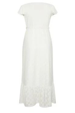 YOURS Curve White Broderie Anglaise Maxi Dress -Saga Dresses Shop 5aeb3ba8 1af6 4c 137538 Y