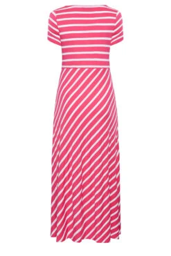 YOURS Curve Pink Stripe Swing Maxi Dress 11 YOURS Curve Pink Stripe Swing Maxi Dress -Saga Dresses Shop 5be801e1 31b4 44 301018 Y