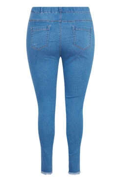 YOURS FOR GOOD Curve Mid Blue Cat Scratch Stretch JENNY Jeggings -Saga Dresses Shop 5e090307 8457 4b 142874 Y