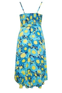 LIMITED COLLECTION Curve Blue Floral Frill Hem Midaxi Dress 11 LIMITED COLLECTION Curve Blue Floral Frill Hem Midaxi Dress -Saga Dresses Shop 5ec2ee5c a3bf 49 215496 Y