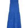YOURS PETITE Curve Cobalt Blue Broderie Anglaise Strap Maxi Dress