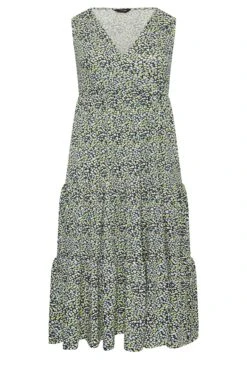 YOURS Curve Blue Floral Ditsy Print Maxi Wrap Dress 10 YOURS Curve Blue Floral Ditsy Print Maxi Wrap Dress -Saga Dresses Shop 5f9f93f1 d14f 4e 301897 X