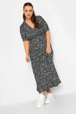 LIMITED COLLECTION Curve Black Floral Print Maxi Dress
