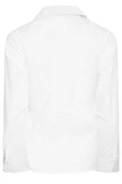 YOURS PETITE Curve White Fitted Cotton Shirt -Saga Dresses Shop 60d98dbf 7781 45 174436 Y