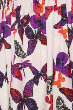 YOURS Curve Light Pink Butterfly Print Shirred Midaxi Dress 9 YOURS Curve Light Pink Butterfly Print Shirred Midaxi Dress -Saga Dresses Shop 61bd7fd7 d897 48 137477 Z